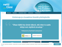 Tablet Screenshot of nettitiimi.fi